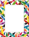 Poster Frame, Crayons, Portrait, White Background