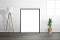 Poster frame mockup Royalty Free Stock Photo