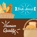 Poster fresh bread premium quality design