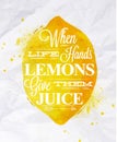 Poster fruit lemon