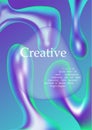 Poster with gradient vector design Royalty Free Stock Photo