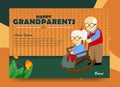 Poster for happy grandparents day