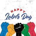 Poster Happy laborday Royalty Free Stock Photo