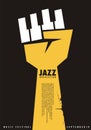 Poster idea for jazz festival Royalty Free Stock Photo