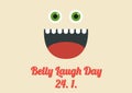 Poster for international special holiday named Belly Laugh Day