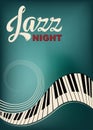 Poster for Jazz festival or concert. Royalty Free Stock Photo