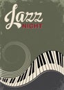 Poster for Jazz festival or concert. Royalty Free Stock Photo