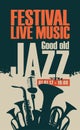 Poster for the jazz festival Royalty Free Stock Photo