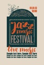 Poster for the jazz festival Royalty Free Stock Photo