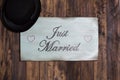 Poster Just Married Royalty Free Stock Photo
