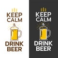 Poster Of Keep Calm And Drink Beer