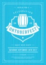 Oktoberfest Festival Poster Highlighting Beer, Music, and Food