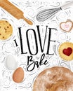 Poster love bake