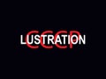 Lustration CCCP text graphics Royalty Free Stock Photo