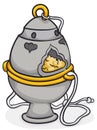 Traditional Censer with Incense Offering for Dia de Reyes Celebration, Vector Illustration