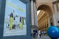 poster of Milano Fashion week 2021 near Galleria Vittorio Emanuele