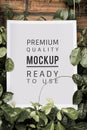 Poster mockup premium advertisement decoration