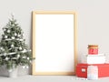 Christmas Decoration Poster Frame Mockup