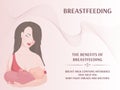 A poster of a mother breastfeeding a baby.