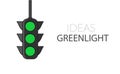 Ideas greenlight Royalty Free Stock Photo