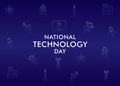 Poster for National Technology Day Royalty Free Stock Photo