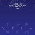 Poster for National Technology Day Royalty Free Stock Photo