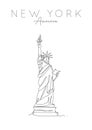 Poster new york statue of liberty