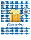 Poster OktoberFest. Oktoberfest. Welcome to beer festival. Invitation flyer or poster for feast.