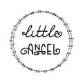 Poster with phrase Little Angel