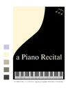 Poster for a piano recital