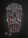 Poster popcorn black