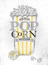 Poster popcorn butter