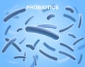 Poster with probiotics vector Royalty Free Stock Photo