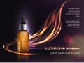 Poster for the promotion of cosmetic anti-aging premium product