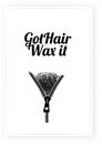 Got hair wax it, vector illustration Royalty Free Stock Photo