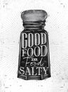 Poster salty food