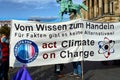 Poster of the scientists of the University of Braunschweig at the FFF to protest against climate change