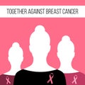 Breast cancer Vector illustration