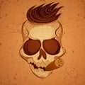 Poster skull illustration