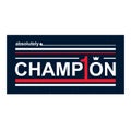 Poster slogan absolute champion print design for t-shirt