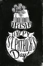 Poster St Patrick chalk