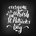 Poster for St. Patrick`s Day.