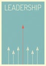 poster stile. business finance. Leadership concept, red paper planes flying in sky. manages financial gr