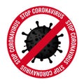 Poster Stop Coronavirus With Text