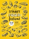 Poster for street food festival