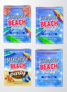 Poster for summer and beach party background