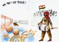 Celebrating India Independence Day, illustration