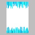 Poster template from vertical rounded stripes in light blue tones