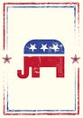 Grunge republican background