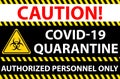 Poster with toxic biohazard sign with warning words of \
